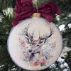 Glob de Craciun tehnica decoupage
